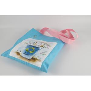Custom Reusable Grocery Eco Friendly RPET Non Woven Handled Shopping Bag