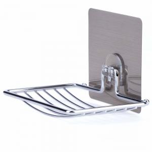 China Chrome Bathroom Soap Holder High End Suction Cup Soap Dish  Wall Mount supplier