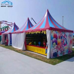 Colorful Pagoda Style Canopy Customized LOGO Printing Service Exhiobition Use