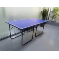 China MDF Children Table Tennis Table Clear Line Blue Top Square Round Leg Easy Foldable Moveable on sale