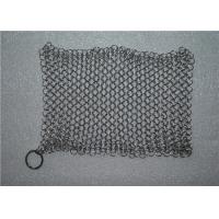 China Kitchen Cleaning Chainmail Scrubber For Cast Iron Cookware , Stainless Steel 316 on sale