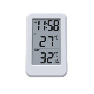 China Wireless wifi thermometer hygrometer LCD Clock digital thermo hygro on sale