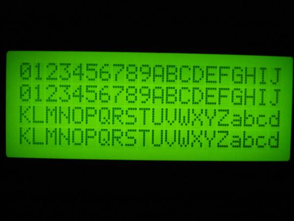 Module d'affichage LCD CGROM avec caractères ASCII
