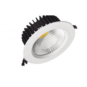 China Die-Cast Aluminum 20W COB LED Downlight , Round LED Recessed Down Lights supplier