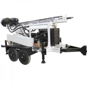 Trailer Mounted Portable Water Well Drilling Rig Machine