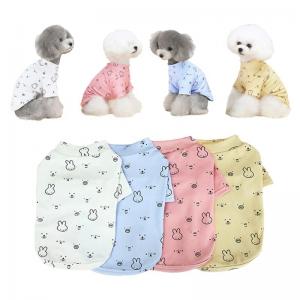 Teddy Dog Logo Pets Wearing Clothes Sublimation 20cm Custom Dog T Shirts
