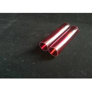China Ruby Quartz Glass Tube / Fused Quartz Tube 19mm Outside Diameter Type supplier