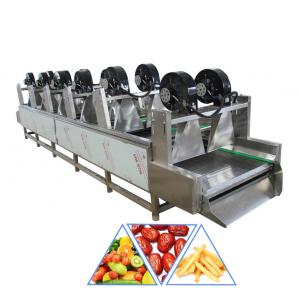 China SUS304 Industrial French Fries Air Drying Dewatering Machine fruit washing dryer food drying machine vegetable dryer supplier