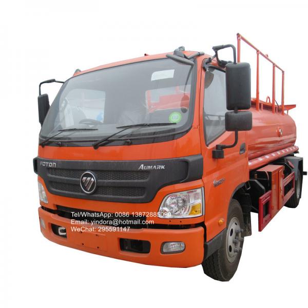Foton Aumark 5000l 6000l fuel dispenser truck with flow meter pump oil tanker