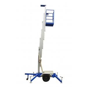 China 8m Lifting Height Single Mast Aluminum Aerial Work Platform with 130Kg Loading Capacity supplier