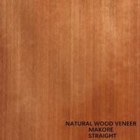 China 0.5mm Musical Instruments Africa Natural Makore Wood Veneer Straight Grain Grade AAA on sale