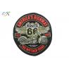 Rectangle Embroidered Motorcycle Patches , Custom Made Patches For Leather Vests