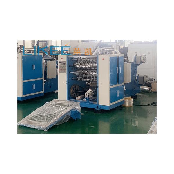 Continuous Extraction HDPE Plastic Film Pop Out Interfolding Sheet Machine