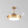 Wholesale factory Ceiling Fans with Remote Control Fandelier Light Decorative for Bedrooms Led Fan Bldc Industrial Ceiling Fans