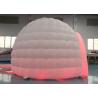 China Colorful LED Light Giant Inflatable Igloo Dome Tent With Tunnel Entrance wholesale