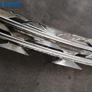 China Galvanized Steel Protection Safety Fence Single Razor Barbed Wire supplier