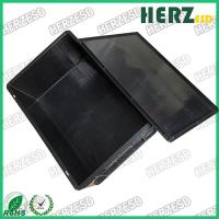 China ESD Container Bin Anti static Circulation Black Box on sale