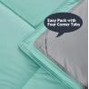 Super Soft Down Alternative Comforter - Customized Design Reversible with 2 Colors Duvet Insert Comforter Set