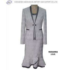 China three-pieces lady stand collar suits supplier
