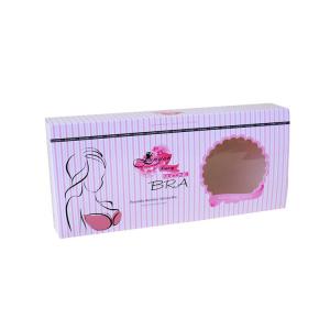 Custom Cheap Price Foldable Paper Box For  Silicone Invisible Bra With Clear Window