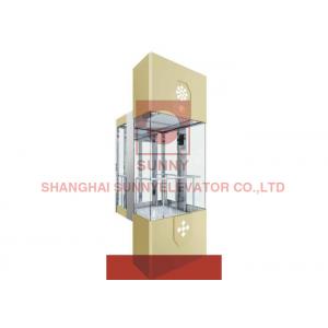 China Center Opening Door Sightseeing Passenger Elevator Stainless Steel wholesale