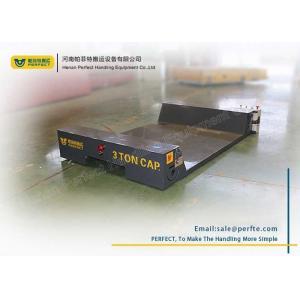 China Ultra Low Table Die Transfer Cart Railway Electric Flat Trailer For Foundry Plant supplier