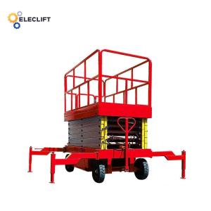 China 300kg-2000kg Mobile Scissor Lift Platform 2.5m-4m With Remote Control wholesale