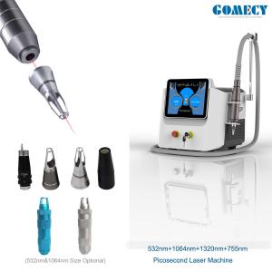 Portable Picosecond Laser 6 Laser Heads Spot Size Adjustable Tattoo Removal Pico Laser Scar Freckle Carbon Peeling
