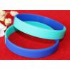 China Light Weight Custom Silicone Rubber Wristbands Multi Colors Segmented wholesale
