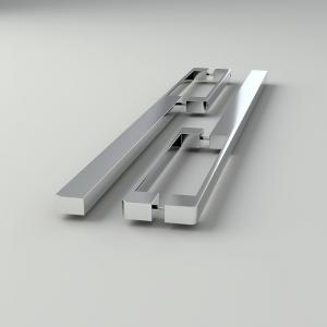 Brushed Chrome Aluminum 128mm Kitchen Door Handles For Cupboard