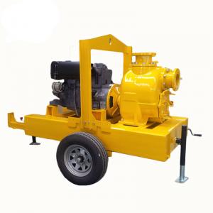 electric motor powered self priming trash pump Diesel Engine Driven Septic Tank Pump With Trailer Mounted