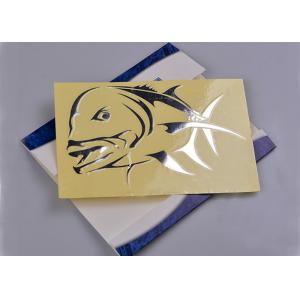 China Custom adhesive vinyl no background silver engraved gift decal sticker supplier