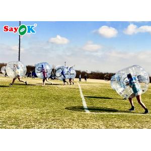 China Inflatable Kids Game Transparent Inflatable Sports Games Human Size Bubble Soccer Bumper Ball supplier