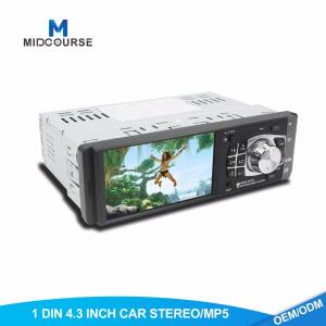 China High Definition Single Din Car Video Player Build In RearView Camera USB FM Bluetooth supplier