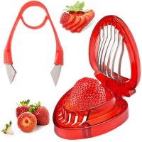 China Ergonomic Strawberry Stem Remover Tool , Commercial Strawberry Slicer on sale