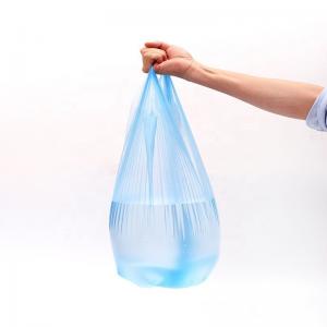 China Household Products HDPE / LDPE T-shirt Trash Bags Hand Pouch Vest Garbage Bag Shopping supplier