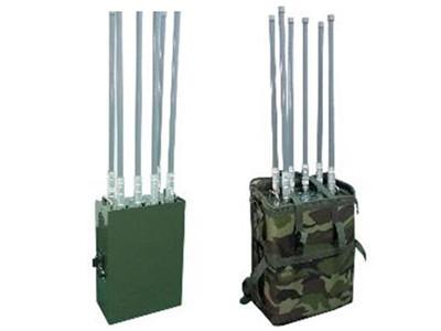 Outdoor Manpack Drone Signal Jammer 6 Bands / Professional Drone Frequency