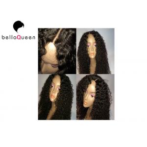 Tangle-Free Curly Women Natural Black Brazilian Human Hair Lace Wigs