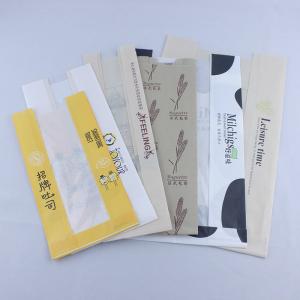 Eco Friendly Foil Lined Paper Bags Takeaway White Kraft Bakery Cookies Packing