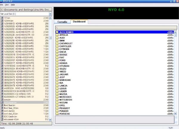 NYO V4.0 completamente para o navegador da bolsa a ar de RadioCar do odômetro