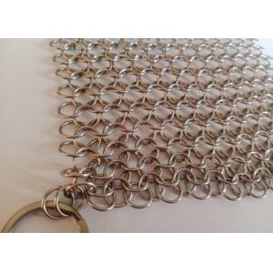 Customizable 7x7inch Chain Mail Cast Iron Cleaner Rust Resistance