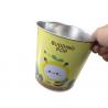Holiday Decoration Metal Tin Bucket For Popcorn / Biscuit Packing
