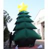 China Green PVC Coated Nylon Advertising Inflatable Chrismas Tree For Decoration wholesale