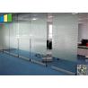 10MM Folding Glass Room Movable Wall Panels With Sliding Door 500 / 1230mm Width