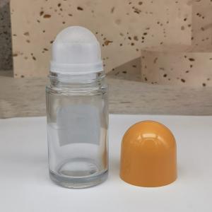Empty Clear Deodorant Stick Container Thick Glass Roller Ball Essential Oil Bottle 50ml