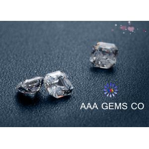 China O corte sintético branco de Moissanite Asscher da ceia do ODM dá forma a 5mm wholesale