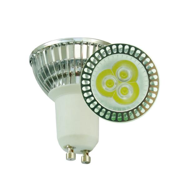3 Watt 250lm 5000 - 10000K LED GU10 Light Bulb For Home Lighting
