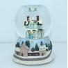 Home made unique crafts musical Water/Snow Globes christmas music boxes