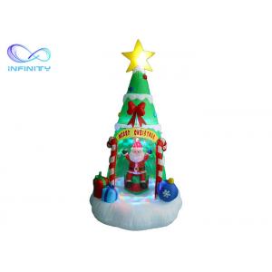 China 7Ft Led Light Up Inflatable Christmas Tree Gift Wrapped wholesale
