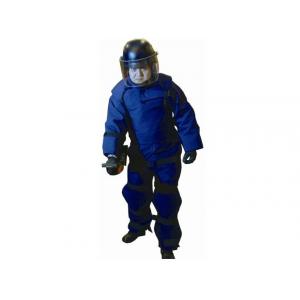 Navy Blue Bomb Disposal Equipment Search Suit And Helmet Light Weight